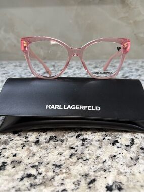 Karl Lagerfeld Pink Cat-Eye Glasses